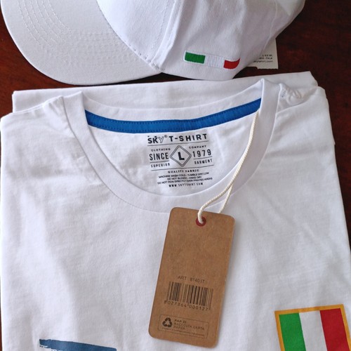 Sky shirt uomo bianca - t-shirt, l